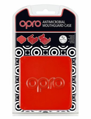 Opro Antimicrobial Mouthguard Case - Red